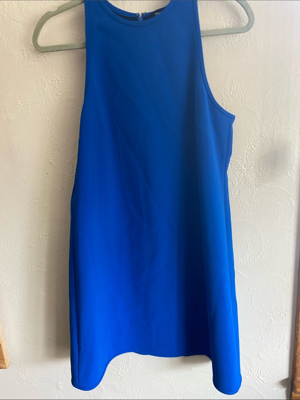 Theory Sleeveless Shift Dress in Cobalt Blue